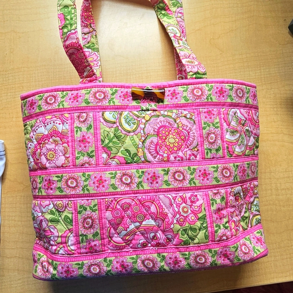 EUC Vera Bradley Tote Pink Floral